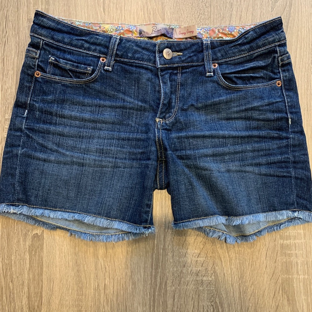 Paige denim cutoff shorts